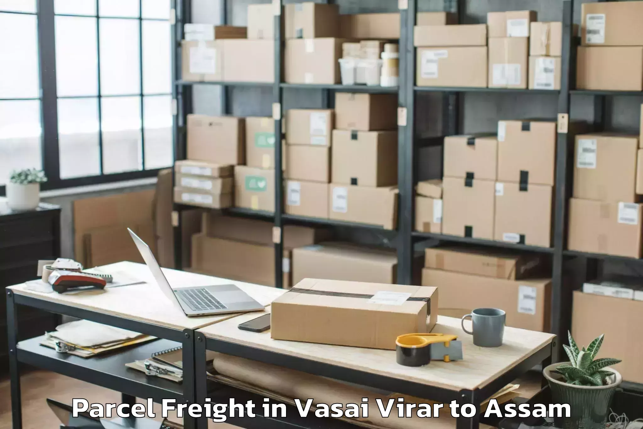 Book Vasai Virar to Namrup Parcel Freight